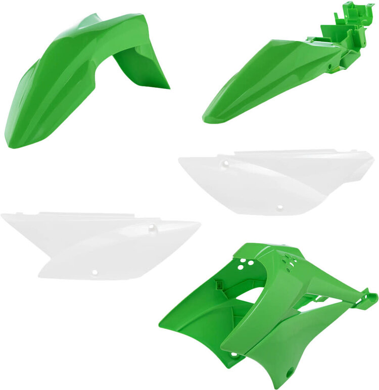 ACERBIS PLASTIC KIT ORIGINAL GREEN/WHITE KLX110 '10-'21