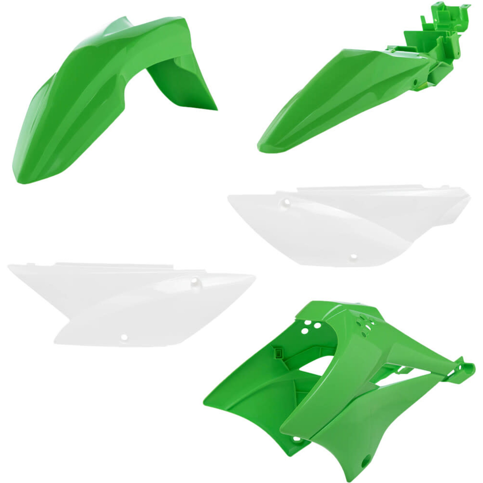 ACERBIS PLASTIC KIT ORIGINAL GREEN/WHITE KLX110 '10-'21