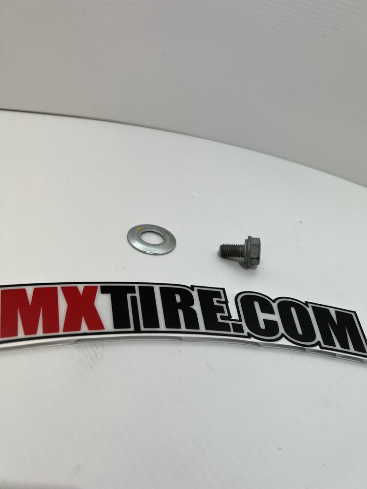 KTM / GASGAS / HUSQVARNA OEM FRONT SPROCKET BOLT 59033034044 & OEM SPRING WASHER 47233034000