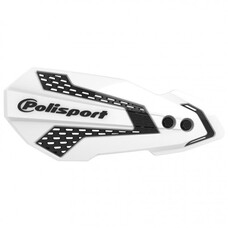 POLISPORT HANDGUARDS MX FLOW KX450F ['19+] [BLACK/WHITE]
