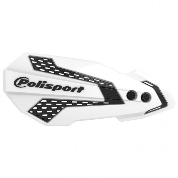 POLISPORT HANDGUARDS MX FLOW KX450F ['19+] [BLACK/WHITE]
