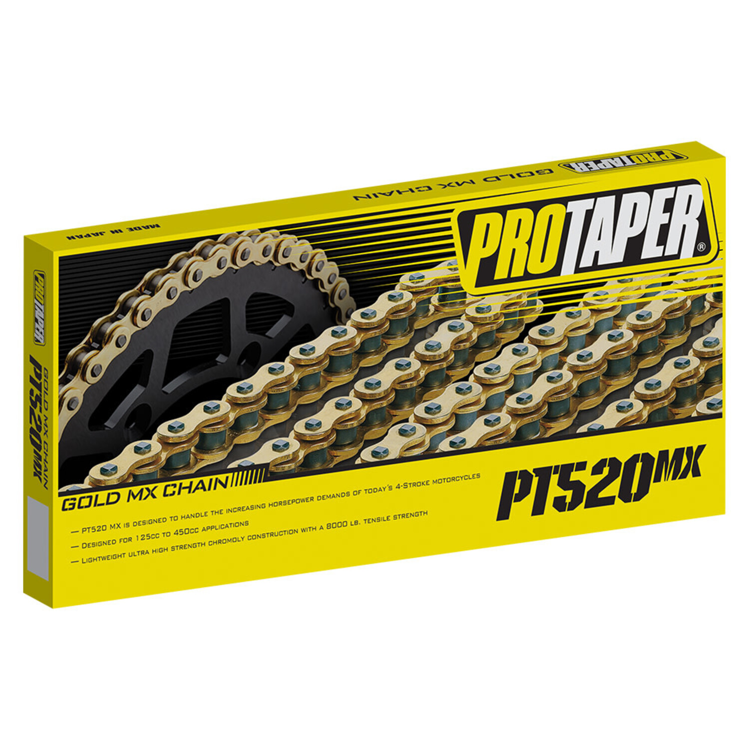 DID 520 ERT3 Gold Racing Chain - 120 Links For Motocross & Enduro Dirt Bikes
