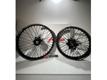 KITE Kite Racing Complete Wheel Set - 19" Rear/21" Front - A60 Rims - KTMHUSQ/GAS 125/250/450 - '23-'26 Black