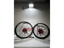 KITE KITE A60 WHEEL SET 19/21 - HONDA BIG BIKE  BLACK/RED/BLACK