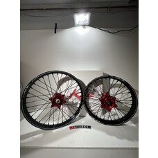 KITE KITE A60 WHEEL SET 19/21 - KTM/ HUSQVARNA/ GASGAS BLACK/RED/BLACK