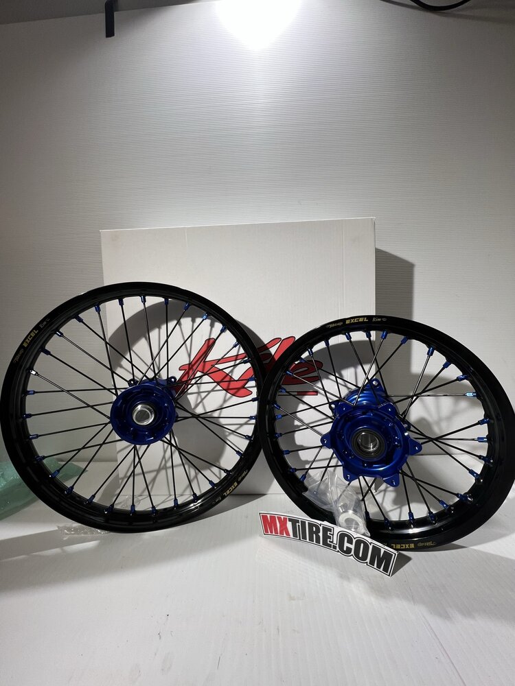 KITE Kite/Excel Signature Wheel Set 14/17 KTM/HUSQ/GAS 85 '21-'24 Black/Blue/Blue