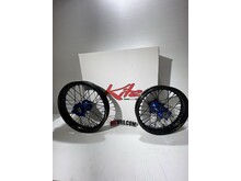 KITE Kite Racing - Complete Wheelset 12" Rear/14" Front - KTM/HUSQ/GAS 65cc - Blue/Black
