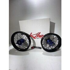 KITE KITE WHEEL SET 12/14 - KTM/ GASGAS/ HUSQVARNA 65SX BLACK/BLUE/BLUE