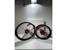 KITE WHEEL SET 16/19 SUPERMINI - GASGAS KTM HUSQVARNA ‘21-‘24 BLACK/RED/RED
