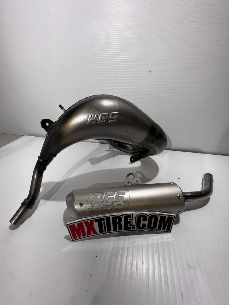 VHM HGS COMPLETE EXHAUST SYSTEM KTM / GASGAS / HUSQVARNA 65 '16-'23 SILVER