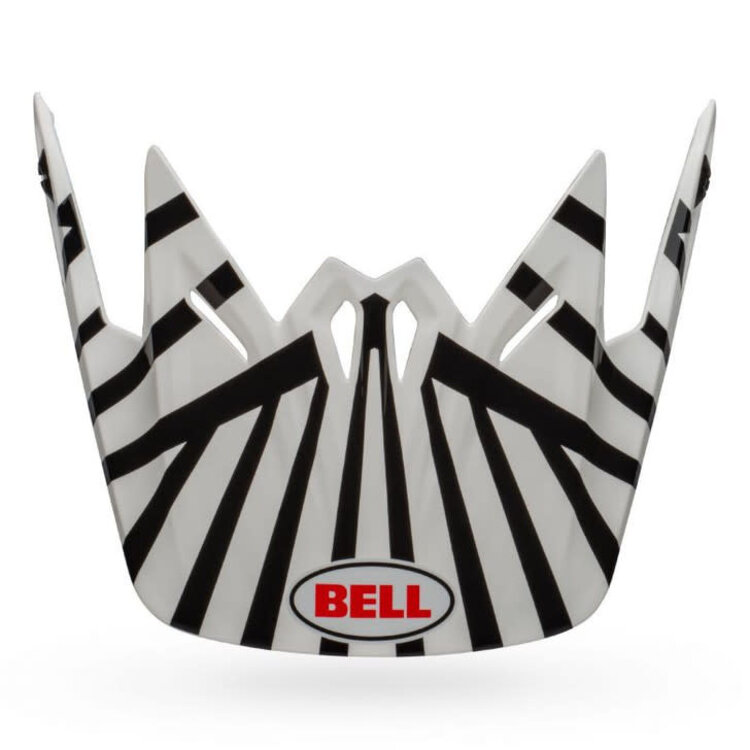 BELL MOTO 9 YOUTH VISOR TGCKMEOUT WHITE/BLACK