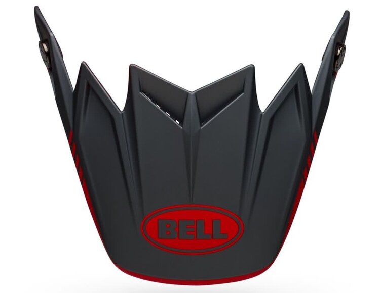 BELL MOTO 9 FLEX VISOR LOUVER MATTE GRAY/RED