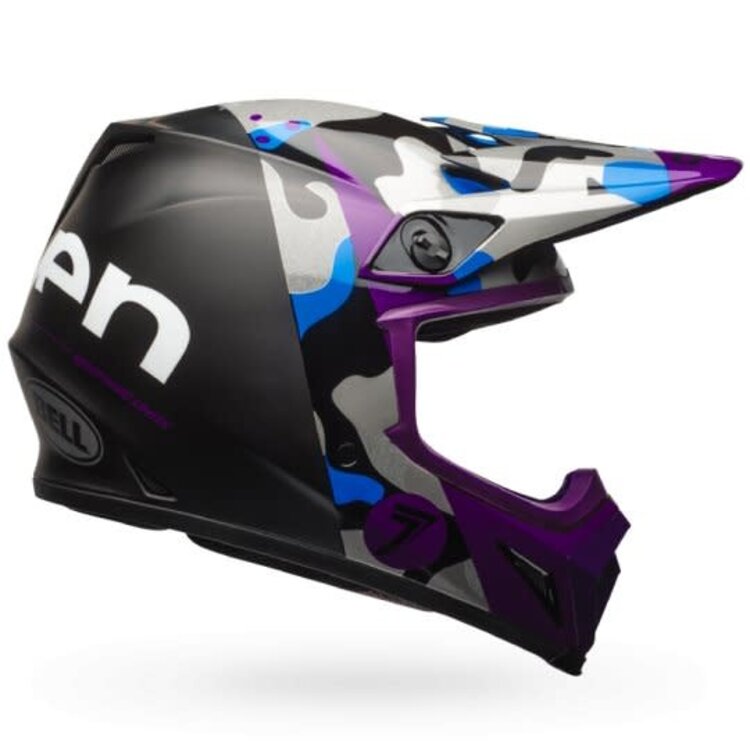 BELL MX 9 VISOR SEVEN SOLDIER UP PURPLE       [VISOR ONLY]