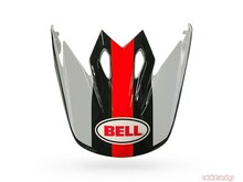 BELL MX 9 VISOR MARAUDER STRIPED WHITE/BLACK/RED