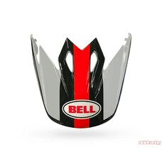 BELL MX 9 VISOR MARAUDER STRIPED WHITE/BLACK/RED