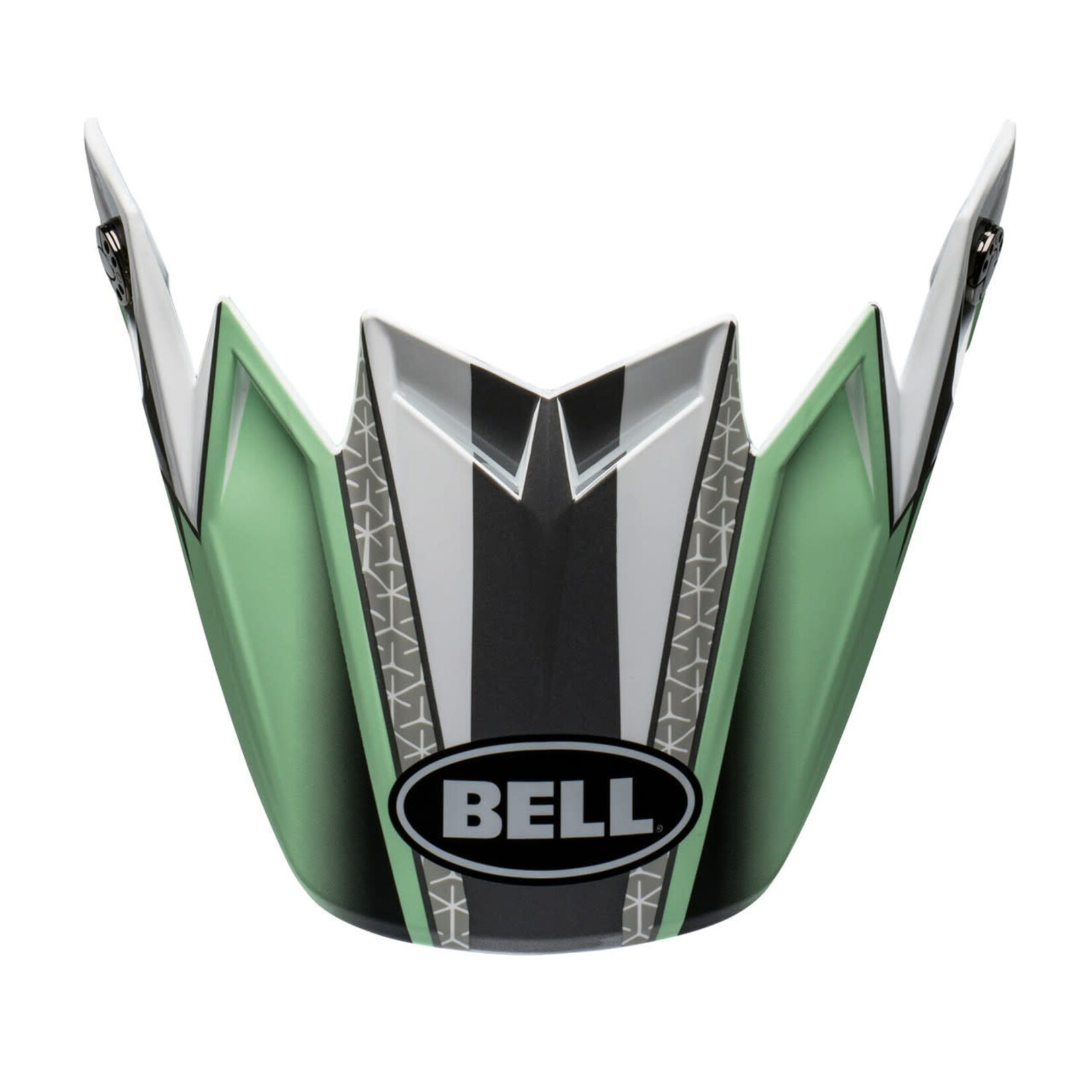 BELL MOTO 9 FLEX VISOR HOUND GREEN/WHITE/BLACK