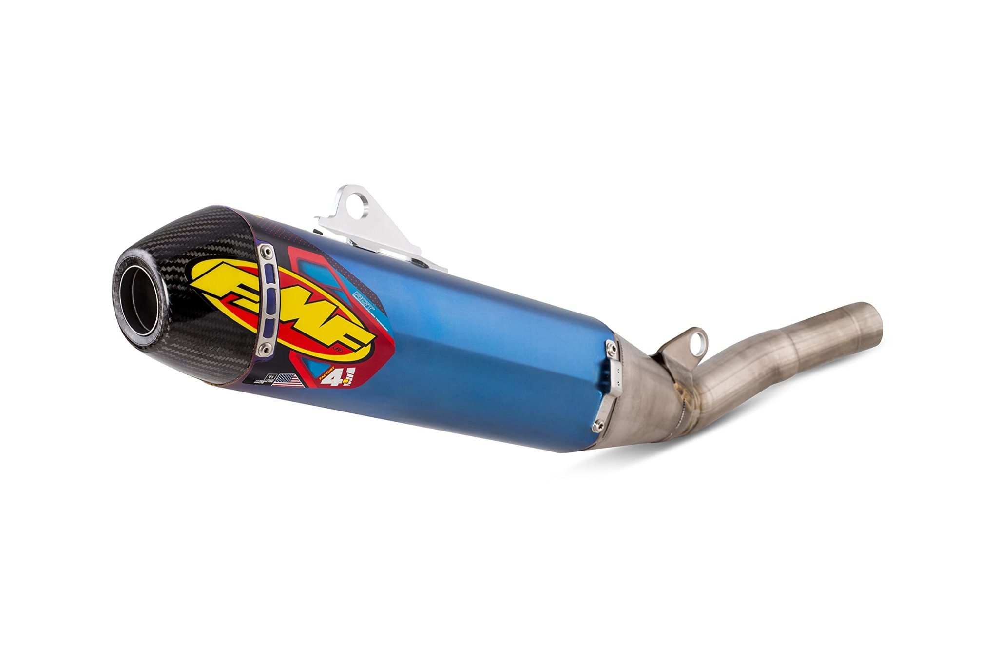044445 FMF RCT TITANIUM W/ CARBON CAP SLIP ON SILENCER/ EXHUAST