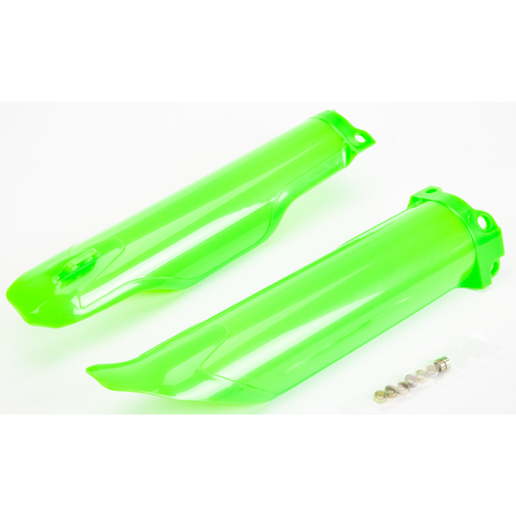 POLISPORT POLISPORT FORK GUARDS LIME GREEN  KX 250/450  '09+