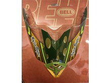 BELL MOTO 10 VISOR & MOUTH PIECE KIT MCGRATH REPLICA 22 GOLD/GREEN
