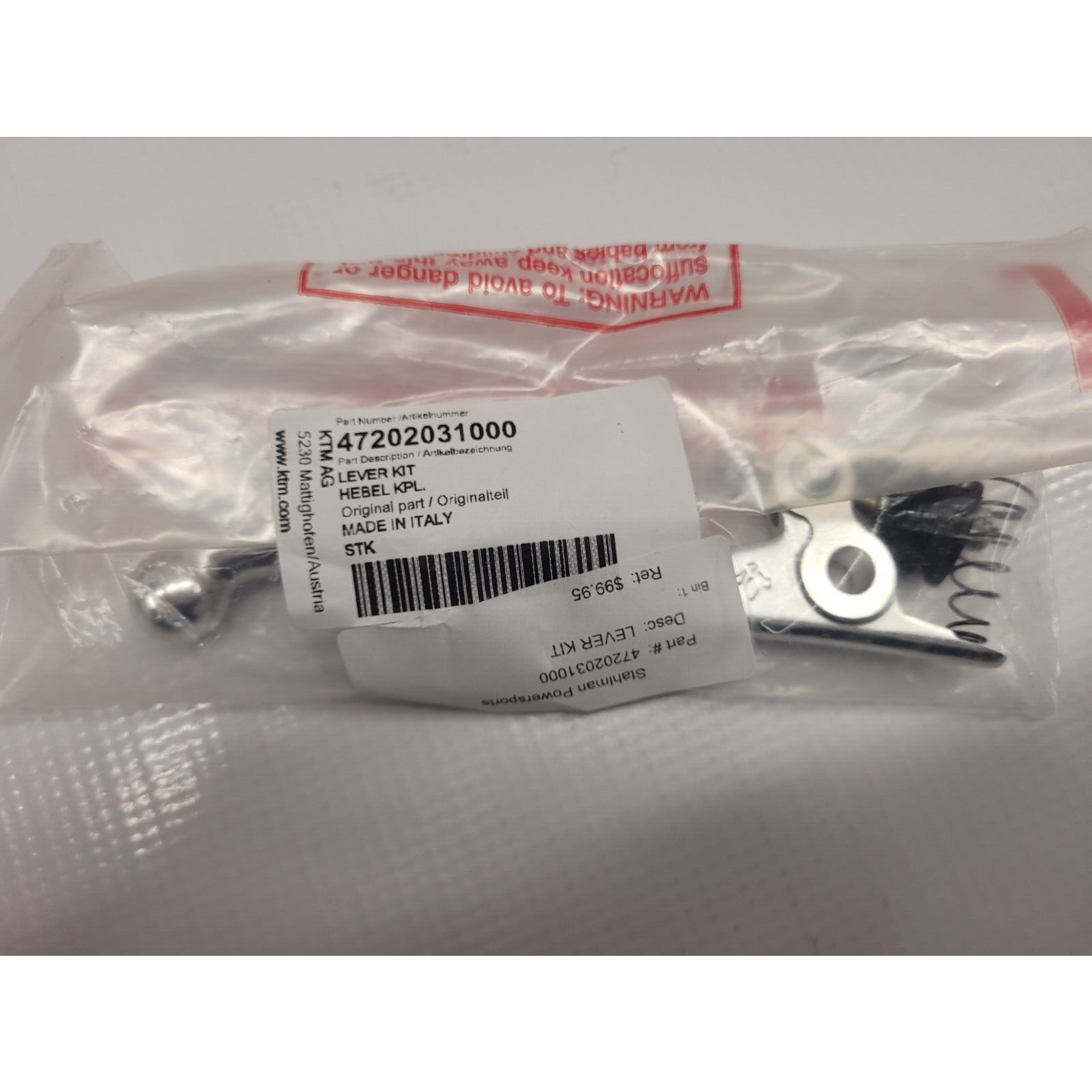 KTM / GASGAS / HUSQVARNA KTM LEVER KIT 85SX '21- 47202031000