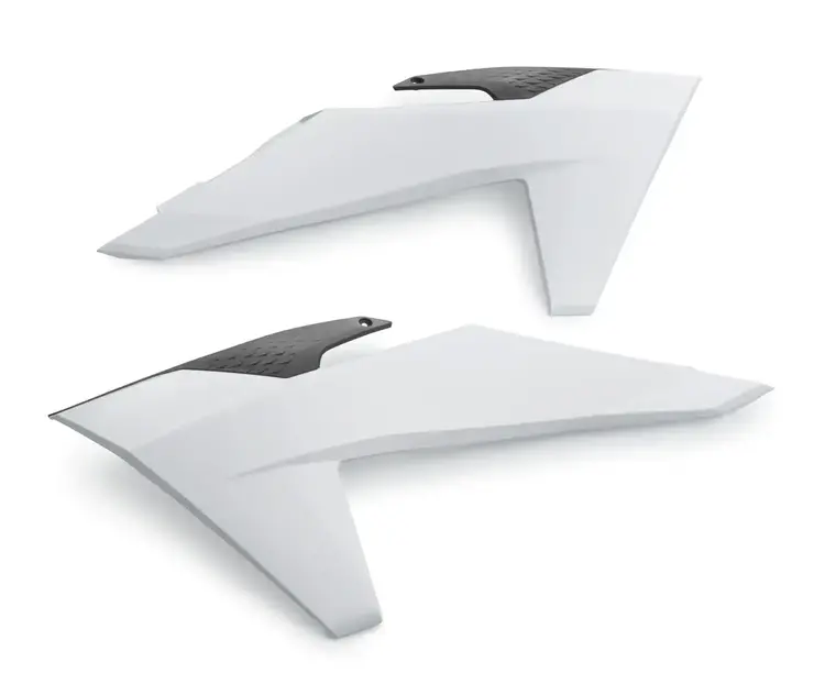 A46008054000AB1 KTM PLASTIC SPOILER SET WHITE/BLACK 125SX '23