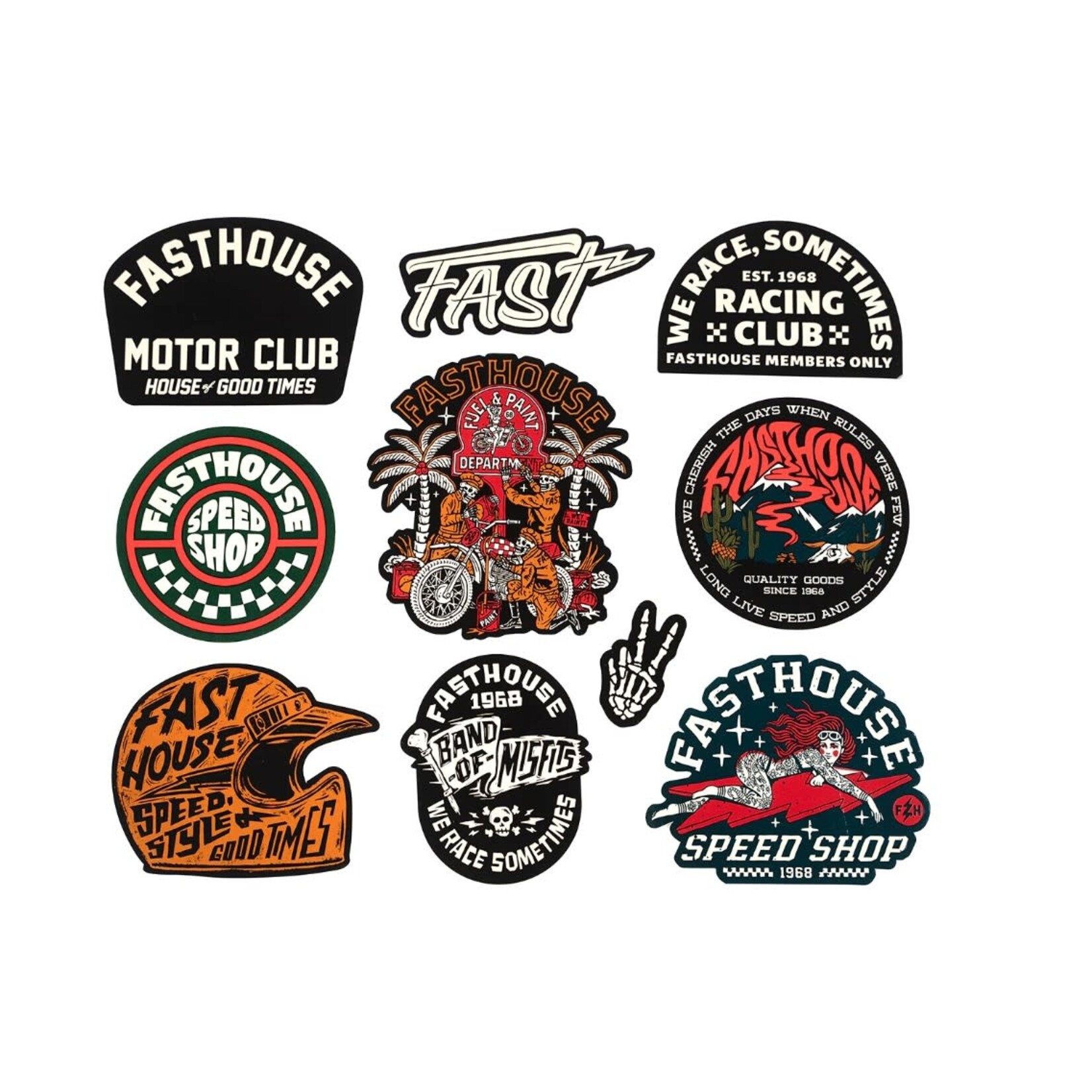 FASTHOUSE FALL 23' DECAL-10 PACK