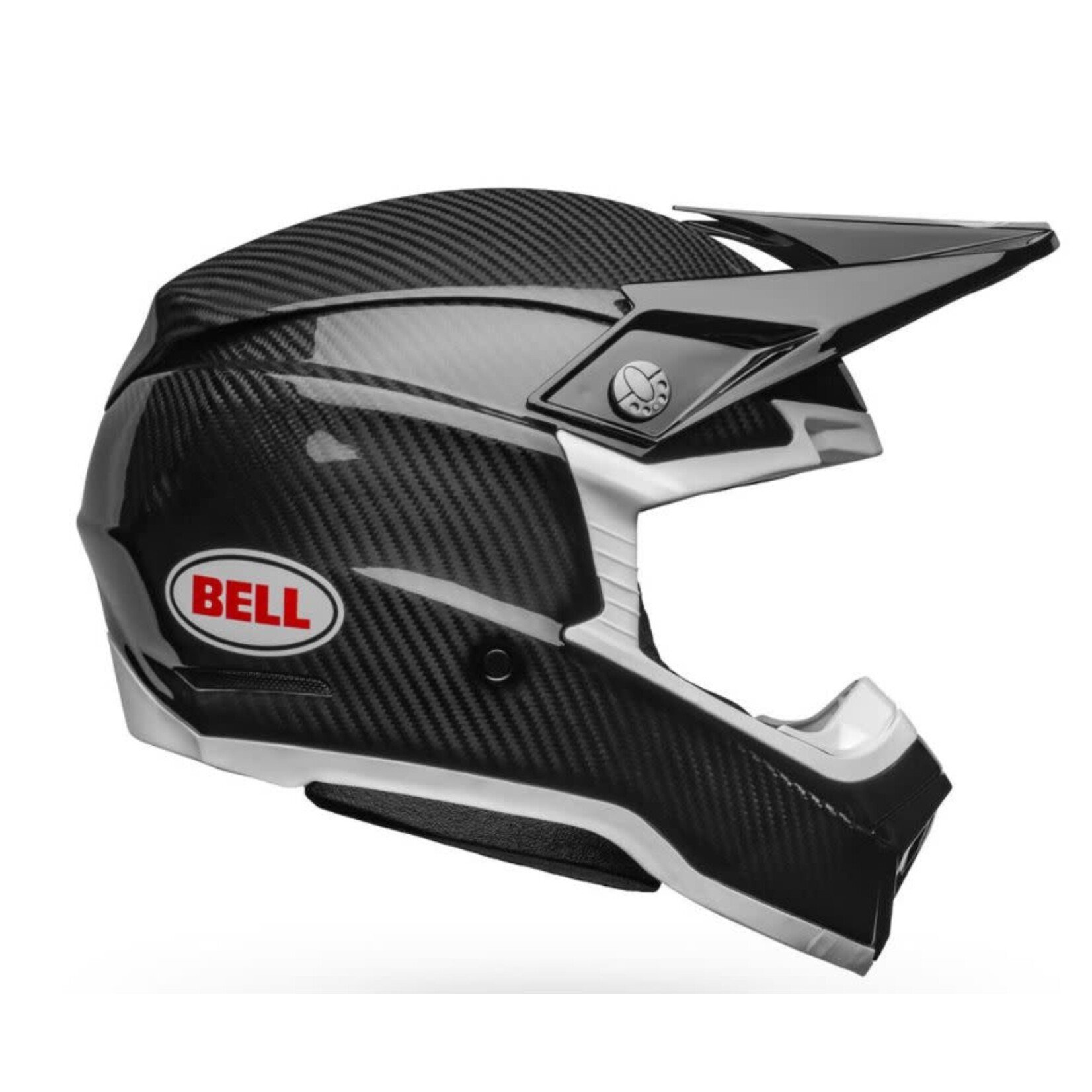 BELL MOTO 10 HELMET GLOSS BLACK/WHITE