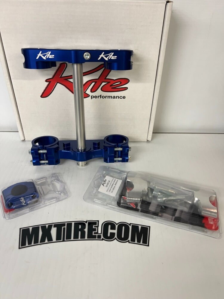 KITE Kite Triple Clamps - Blue - KTM 65SX