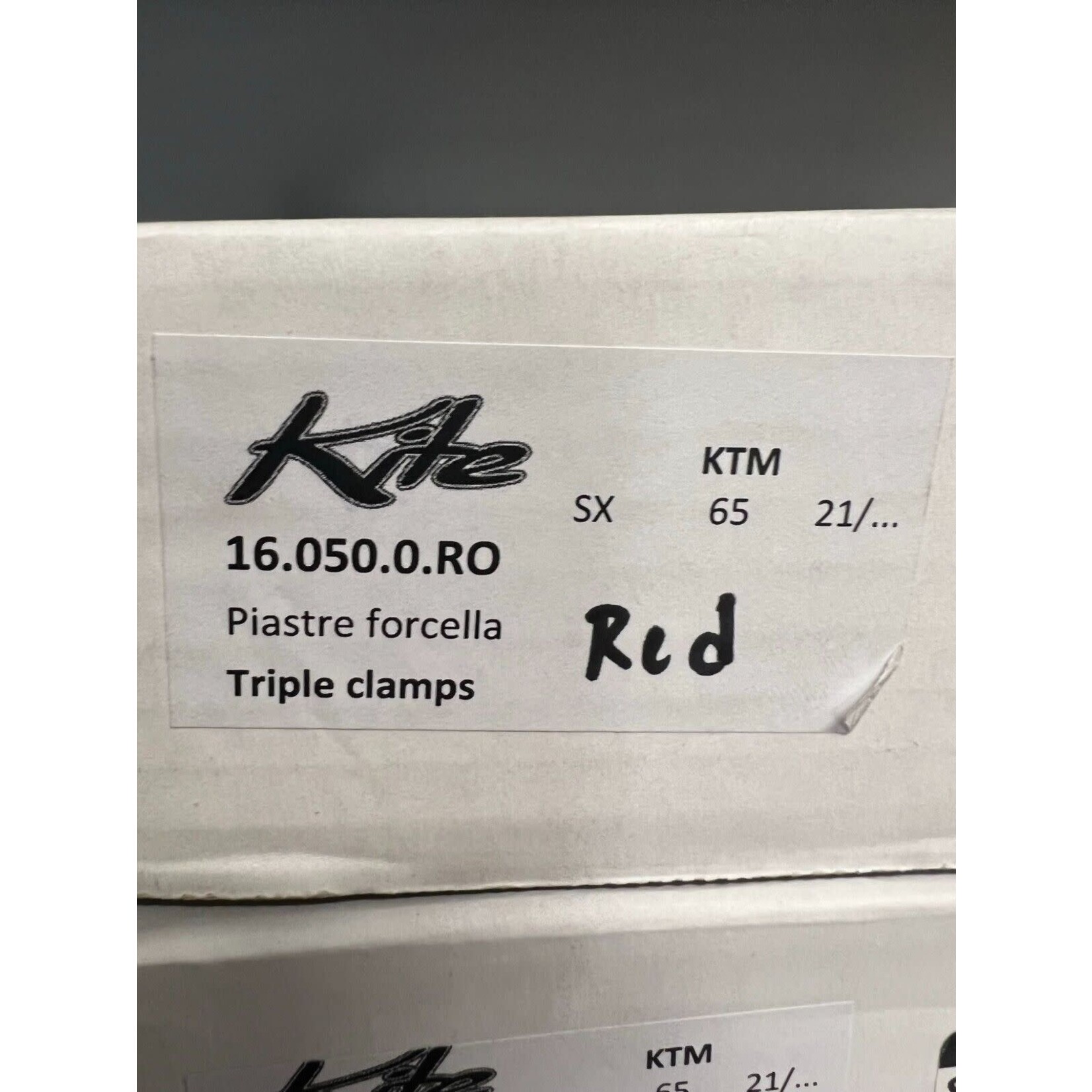 KITE Kite Triple Clamps - Red - KTM 65SX