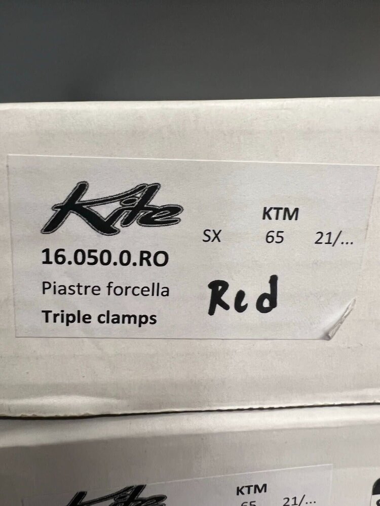 KITE Kite Triple Clamps - Red - KTM 65SX