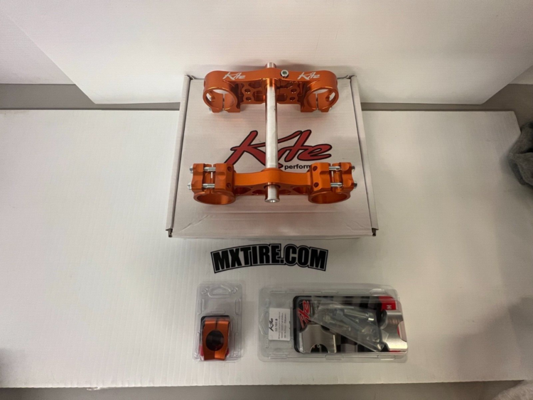 KITE Kite Triple Clamps - KTM/HUSQ/GAS 65cc - Orange