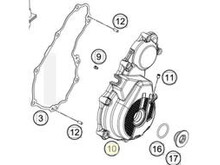 KTM / GASGAS / HUSQVARNA 7923000200015 IGNITION COVER, GREY 250/ 350 SX-F, XC-F '15-'22 #10