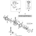 KTM / GASGAS / HUSQVARNA 75330007100 II PISTON KIT 102 KTM 690 DUKE '13-'15, 690 ENDURO '12-'18 #40