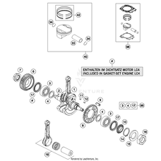 KTM / GASGAS / HUSQVARNA 75330007100 II PISTON KIT 102 KTM 690 DUKE '13-'15, 690 ENDURO '12-'18 #40