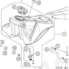 KTM / GASGAS / HUSQVARNA 4630701303330 FUEL TANK KTM 65SX '16-'23   #1