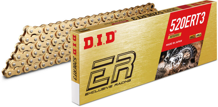 DID D.I.D NON-SEALED CHAIN 520ERT3 GOLD 120RB