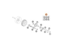 KTM / GASGAS / HUSQVARNA 45233010210 COUNTER SHAFT REPAIR KIT KTM 50SX '14+  #99