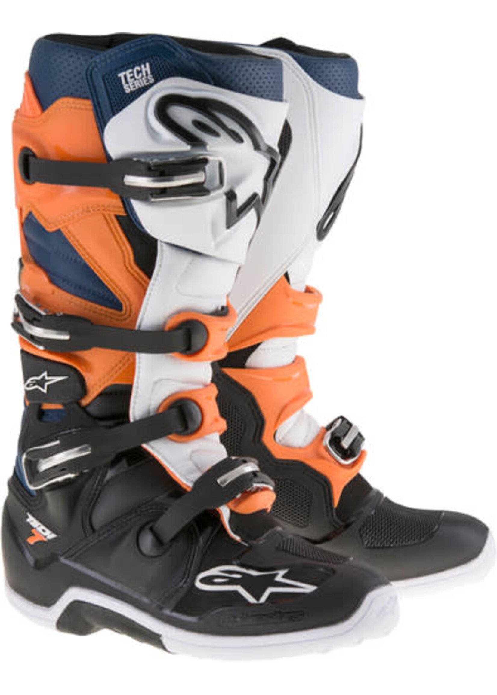 Orange motocross boots hotsell