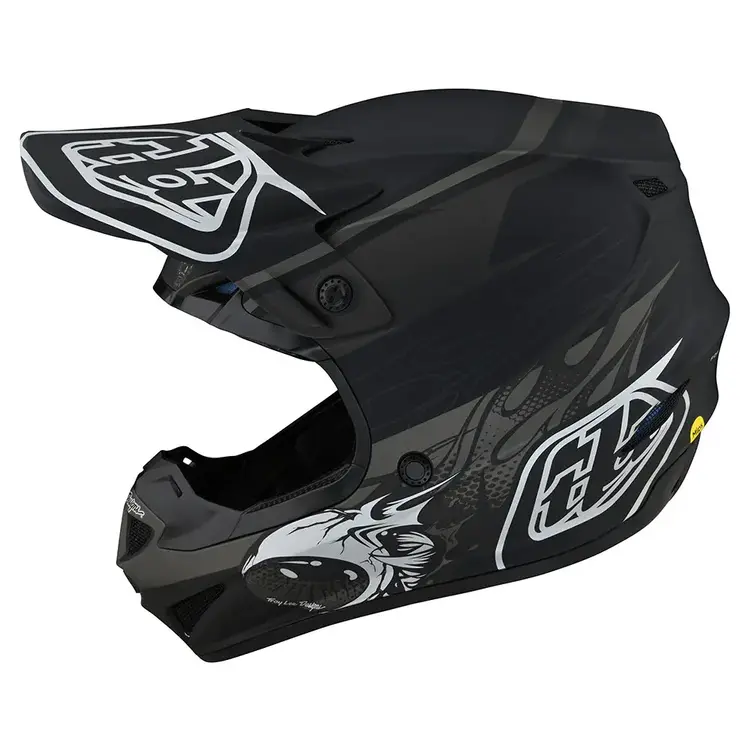 TROY LEE DESIGNS SE4 POLYACRYLITE HELMET SKOOLY BLACK