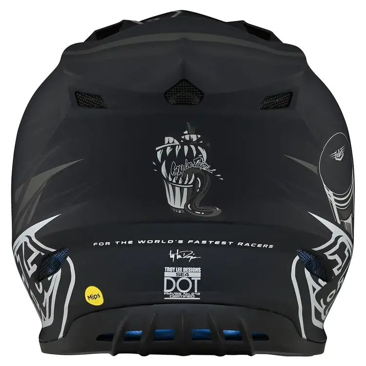 TROY LEE DESIGNS SE4 POLYACRYLITE HELMET SKOOLY BLACK