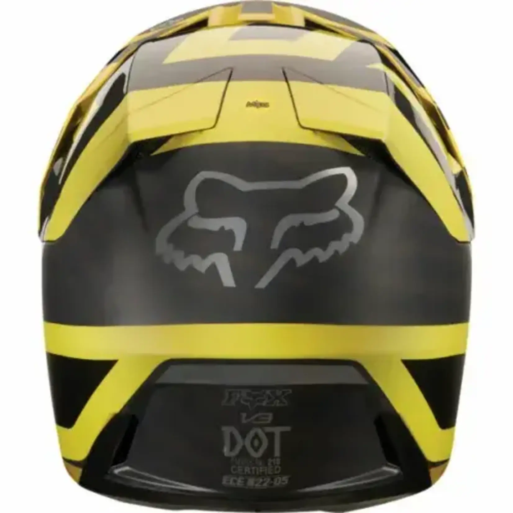 FOX RACING FOX V3 PREEST HELMET, YELLOW