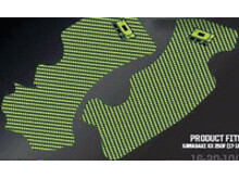 D'COR D'COR FRAME GRIP GUARD DECAL GREEN/BLACK KAWASAKI KX250F '17-'18