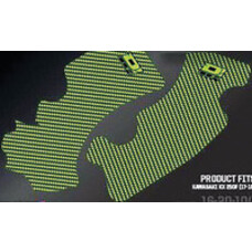 D'COR D'COR FRAME GRIP GUARD DECAL GREEN/BLACK KAWASAKI KX250F '17-'18