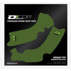 D'COR D-COR FRAME GRIP GUARD DECAL GREEN/BLACK KAWASAKI KX250F '13-'16