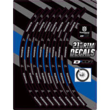 D'COR D-COR RIM DECALS 21" HUSQ LOGO FRONT