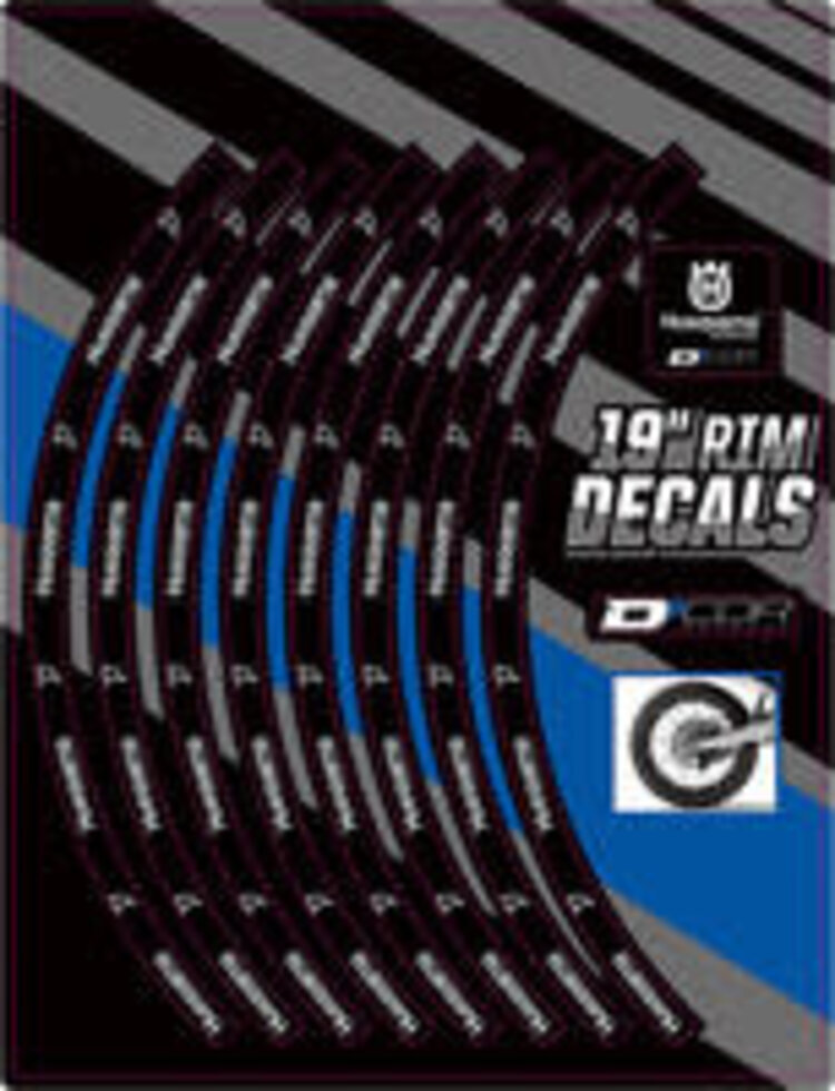 D'COR D-COR RIM DECALS 19" HUSQ LOGO REAR