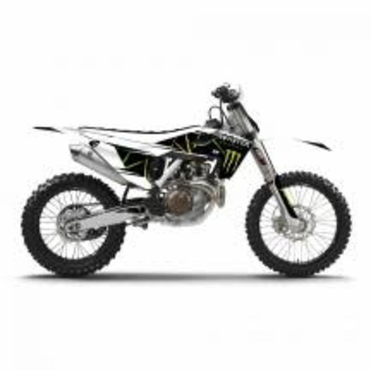 D'COR D-COR CMPLT KIT MONSTER ENERGY SLASH WHITE BG HUSQVARNA TC/FC 125-450 '16-'18