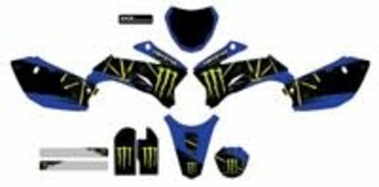 D'COR D-COR CMPLT KIT MONSTER ENERGY SLASH WHITE BG YAMAHA TTR 110 '08-'22