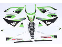 D'COR D-COR KAWASAKI RACELINE GRAPHICS COMPLETE KIT WHITE KAWASAKI KXF450 '09-'11