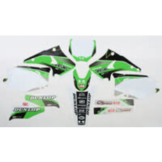 D'COR D-COR KAWASAKI RACELINE GRAPHICS COMPLETE KIT WHITE KX125/250 '03-'08